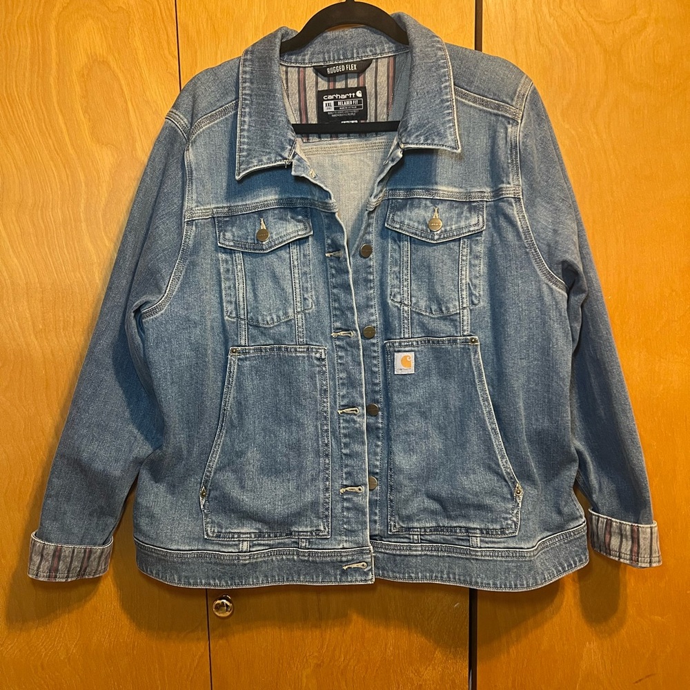 Carhartt Benson Oversized Denim Jacket Size XXL